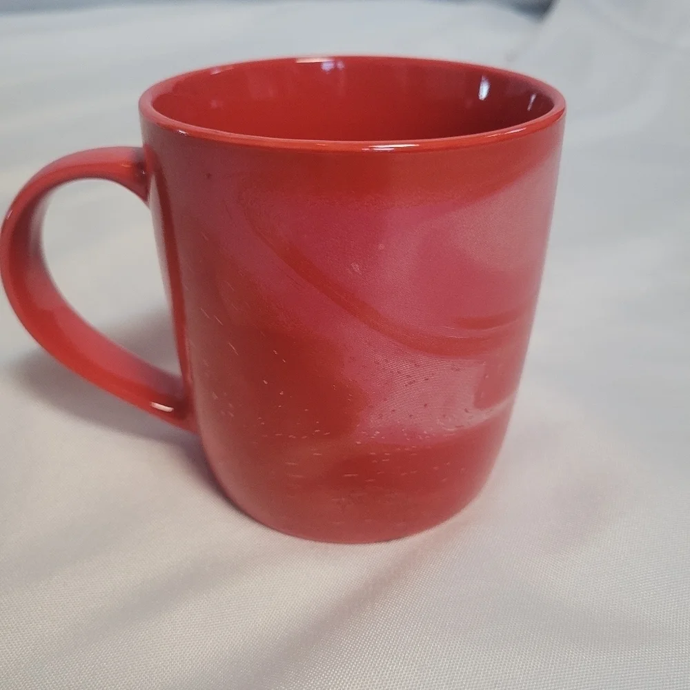 Starbucks Red/ Pink Swirl 2024 Coffee Tea Mug Cup 11oz